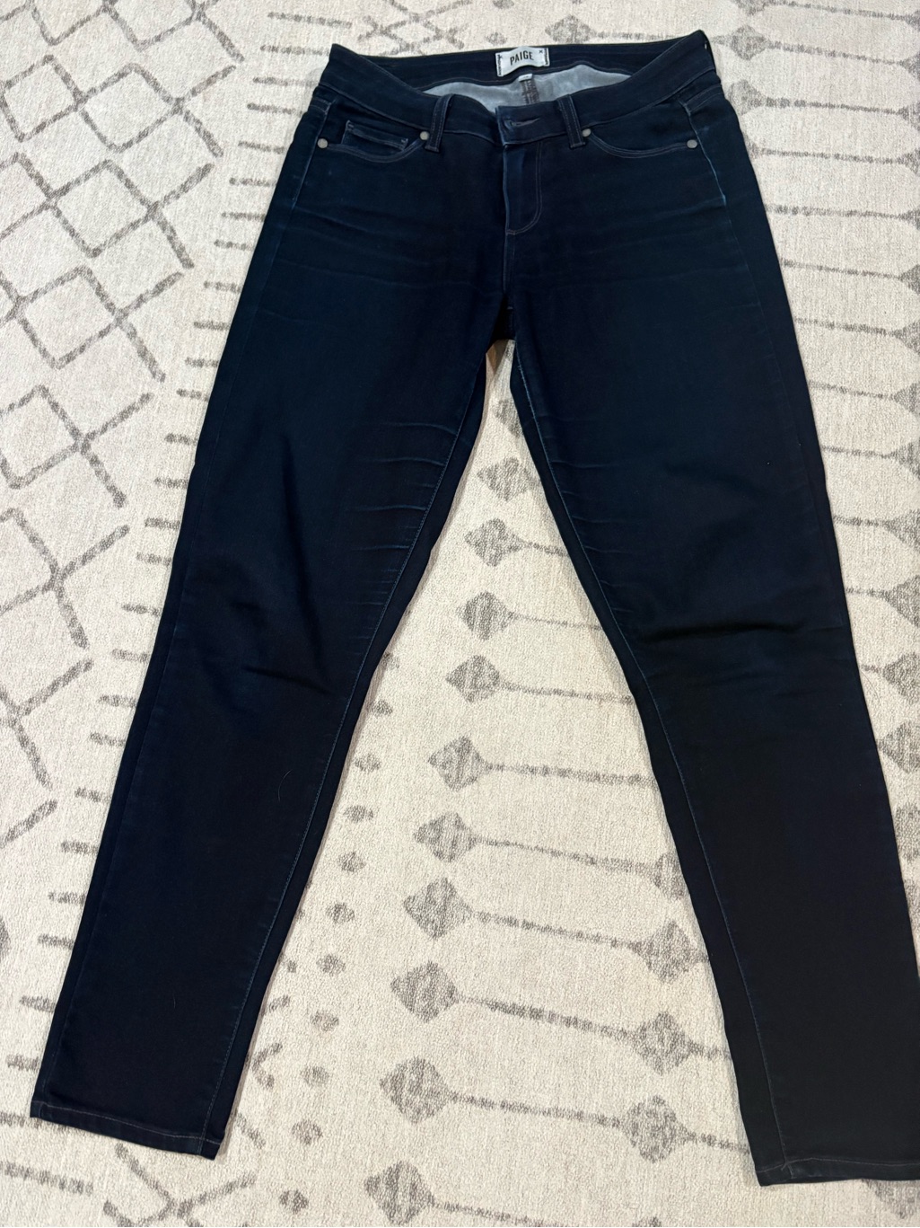 Paige Deep Indigo Skyline Ankle Peg Jeans